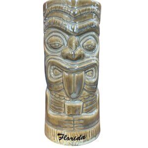 Chiki Tiki Florida Tumbler Mug Barware Hawaiian Polynesian Green Home Decoration